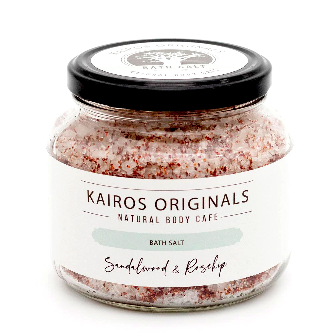 Frasco de sais de banho Kairos Originals Sandalwood & Rosehip
