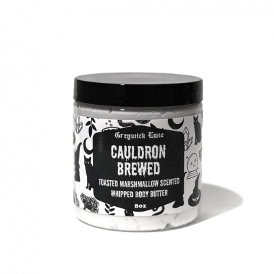 frasco de manteiga corporal aromatizada