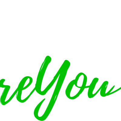 Logótipo verde com texto PureYou e folha desenhada