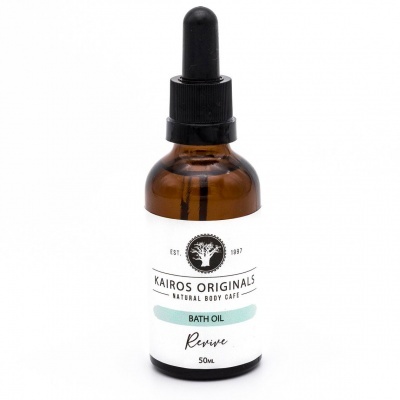 Frasco de óleo de banho Kairos Originals 50ml âmbar com conta-gotas