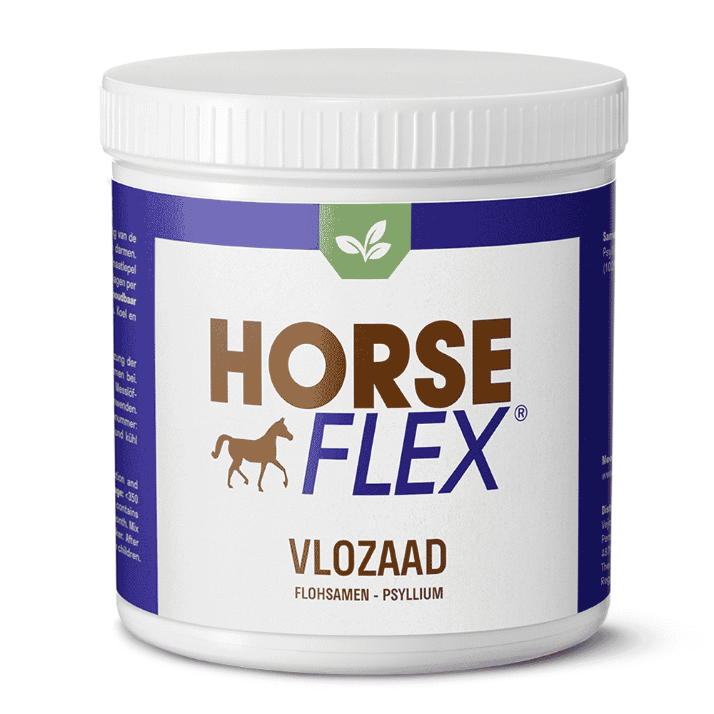 Suplemento HORSEFLEX "Psyllium" Frasco de suplemento Horse Flex para cavalos