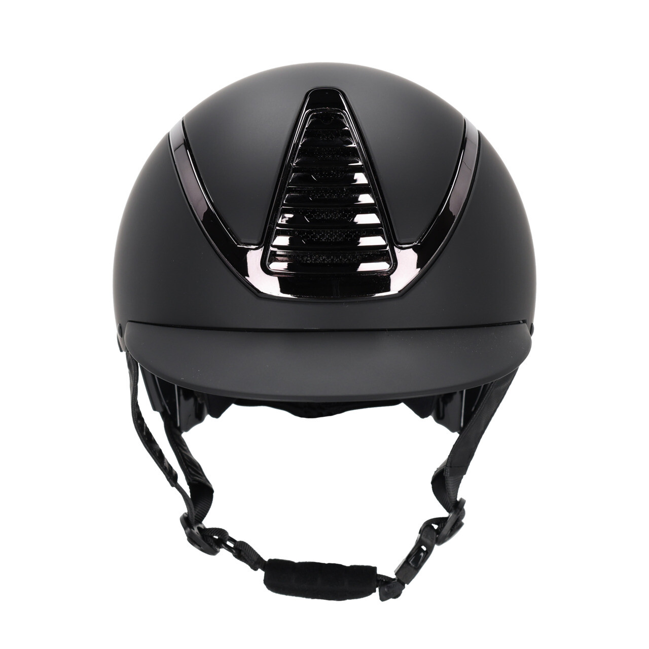 Toque QHP Toledo Capacete preto fosco com detalhe brilhante e ventilação frontal