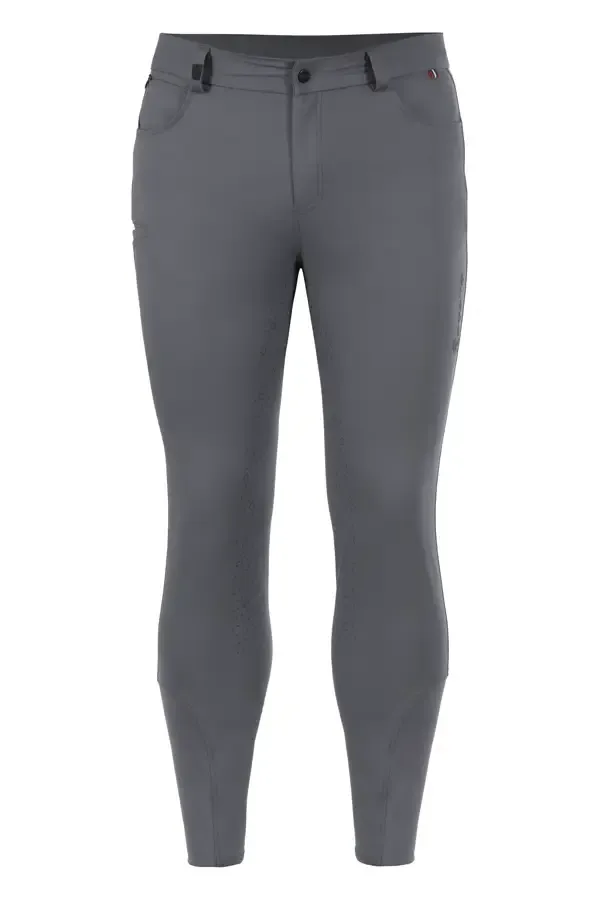 Calças de Homem CAVALLO 'Cain' Full Seat Calças justas masculinas cinza com bolsos frontais