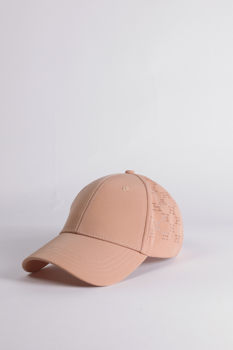 Boné HARCOUR Capia Boné rosa claro com padrão perfurado