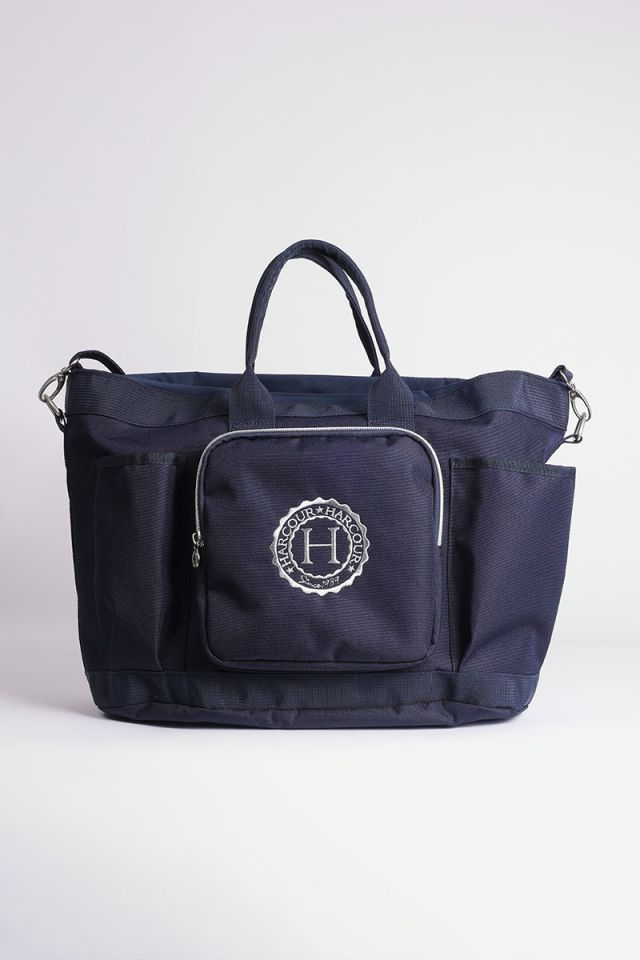 Saco p/ Material de Limpeza HARCOUR Lunara Mala desportiva azul escura com alças e bolsos frontais