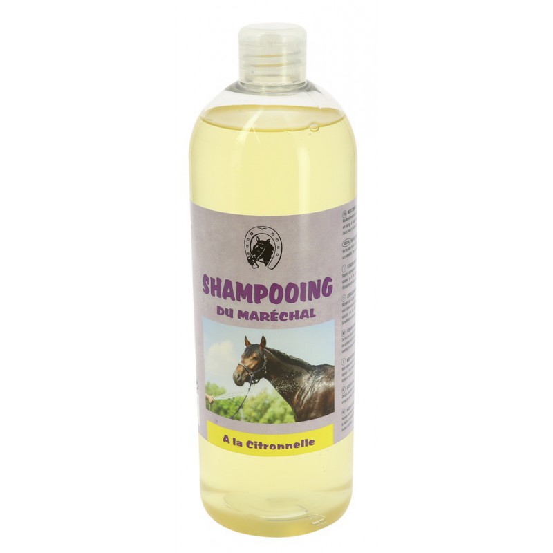 Shampoo de Citronela ODM Garrafão de shampoo para cavalos com rótulo cinza e amarelo