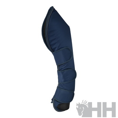Protector traseiro para cavalo azul escuro com tiras de velcro