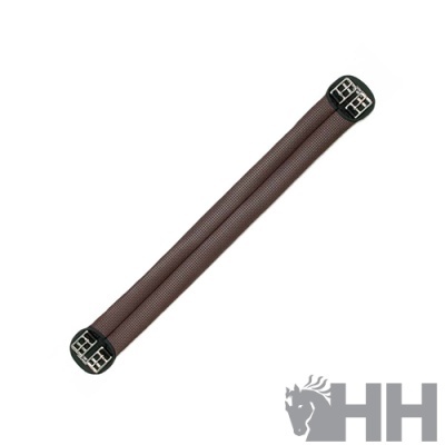 Esporação de equitação marrom com fivelas metálicas e logótipo HH cinzento