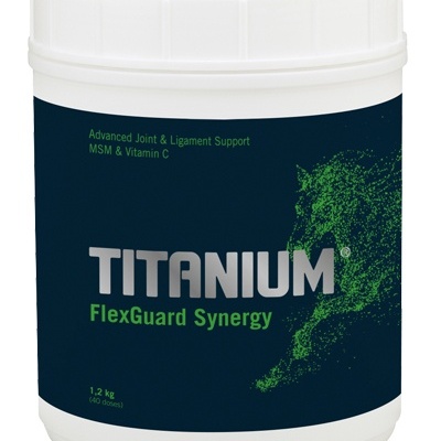 Recipiente de suplemento Titanium FlexGuard Synergy para suporte articular