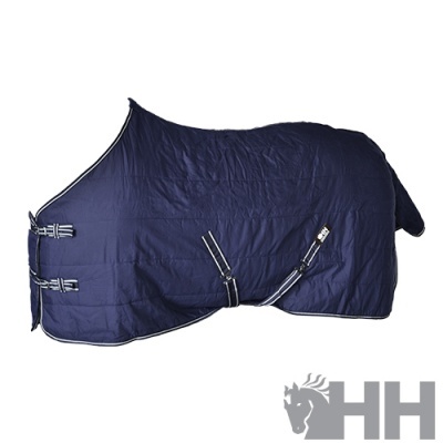 Cobertura para cavalo azul escuro com fivelas e correias ajustáveis