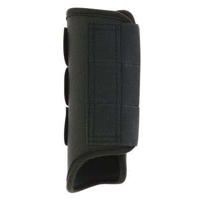 Protector preto para perna em tecido com velcro