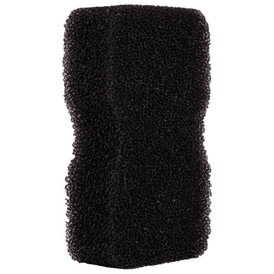 Esponja preta porosa retangular