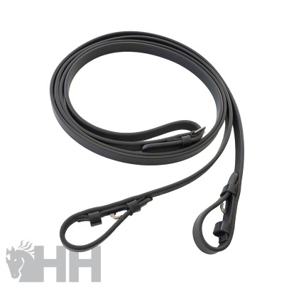 Correia preta fina com fivelas metálicas