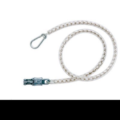 Correia branca para animal de estimação com gancho metálico e fecho de segurança