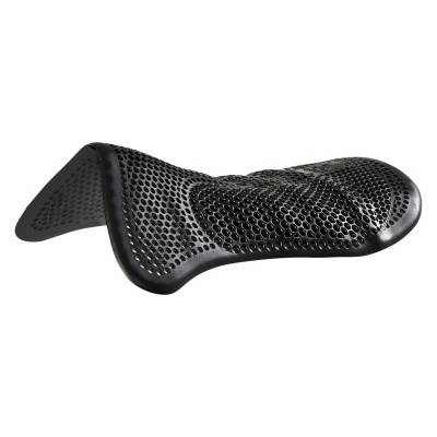 Assento de sela para cavalo preto com textura de malha