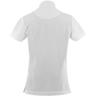 Camisola desportiva branca de manga curta vista de trás