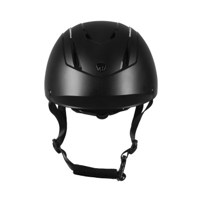 Capacete preto fosco com correia ajustável