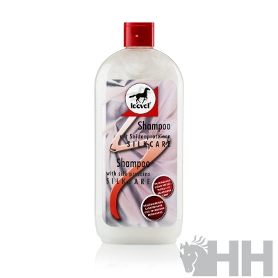 Frasco de champô Leovet Silk Care com tampa vermelha