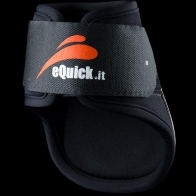 Protector de equitação preto com logótipo eQuick.it