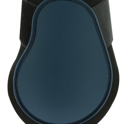 Protetor azul escuro com faixa preta elástica e velcro