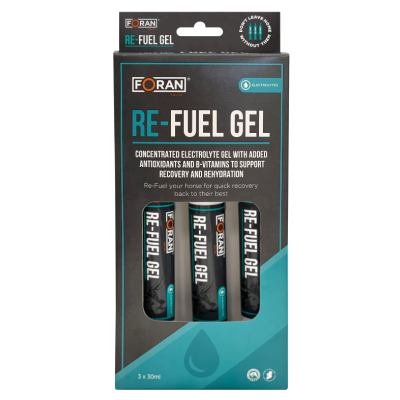 Pacote FORAN RE-FUEL GEL com 3 bisnagas de gel energético