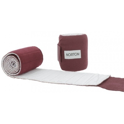 Bandagens elásticas bordeaux com interior branco da marca NORTON