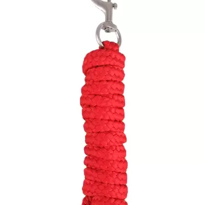 Corda vermelha trançada com conector metálico