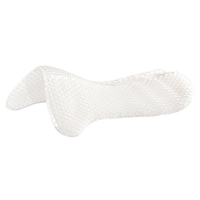 Sapata branca com textura hexagonal