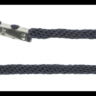 Corrente azul escuro para animais com gancho metálico