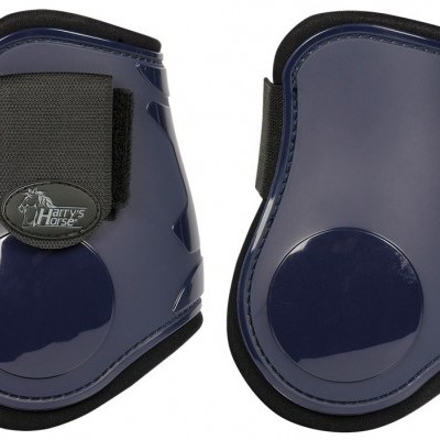 protetores azuis para cavalos com fecho de velcro preto