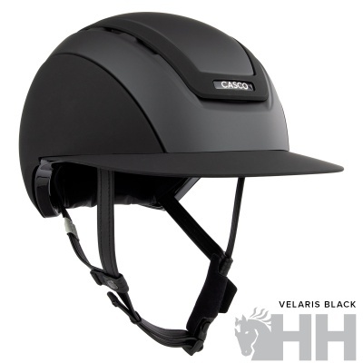 Capacete de equitação preto CASCO Velaris Black
