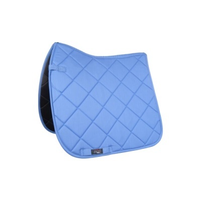 Manta para sela azul clara com padrão em losangos
