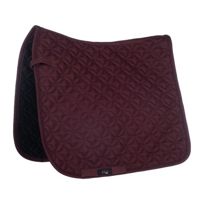 tapete de sela para cavalo vinho acolchoado com padrão geométrico