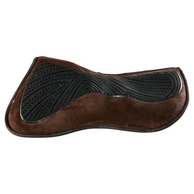 Salva sela castanha com borracha preta texturada