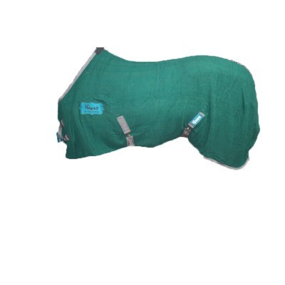 Cobertor verde para cavalo com fitas ajustáveis