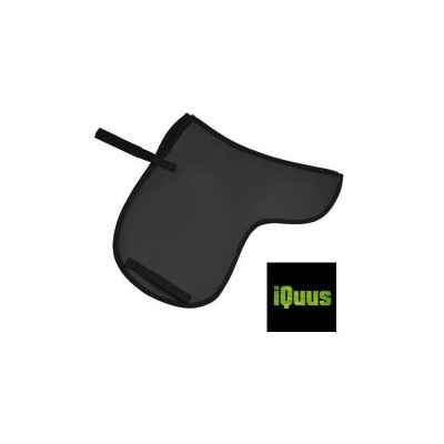 Selim preto para cavalo com logótipo iQuus