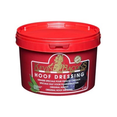 Recipiente vermelho do produto Kevin Bacons Hoof Dressing para cascos de cavalos