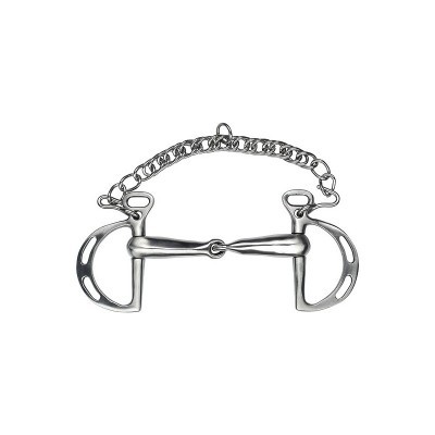 Ferro de equitação em aço inoxidável com corrente