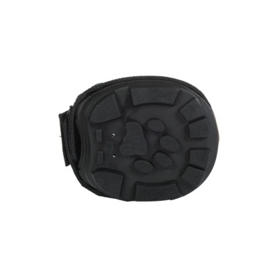 mochila preta para animais com desenho de pata