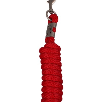 corda vermelha com fecho metálico prateado