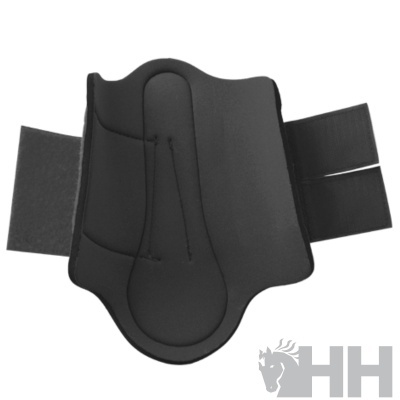 Proteção anatómica preta com velcro e logo HH