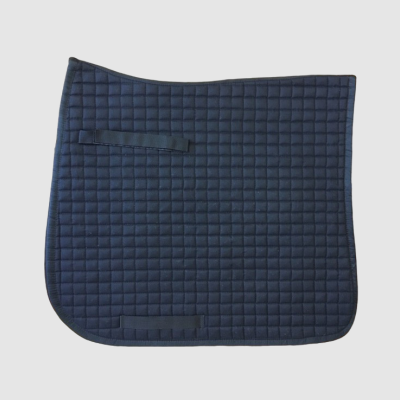 Tapis de sela azul escuro acolchoado com tiras para ajuste