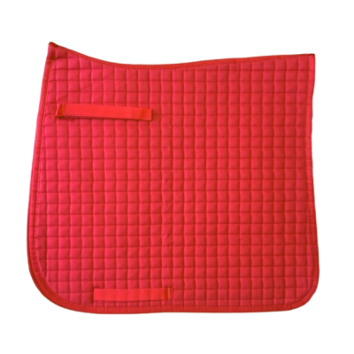 Tapete quadrado vermelho para cavalo com tiras ajustáveis