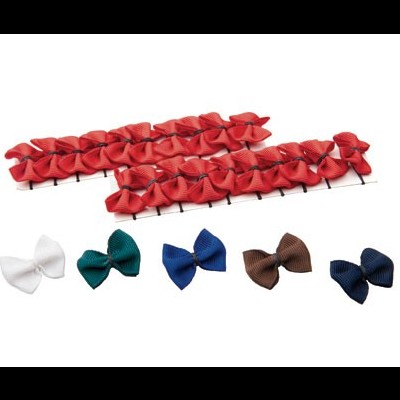 Presilhas de cabelo com laços em cores variadas sobre fundo branco