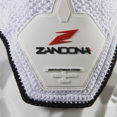 Coletor protetor branco e preto com logo ZANDONA e texto ANTI-VIBRATION SYSTEM