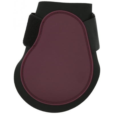 Protector de casco bordeaux e preto com fecho de velcro