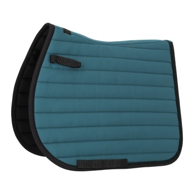 Sela para cavalo azul turquesa e preta acolchoada
