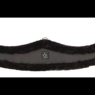 Correia anatómica preta com fivelas metálicas