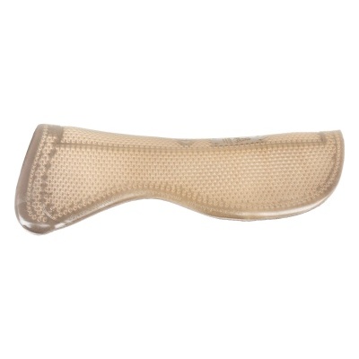Proteção para calcanhar translúcida bege com textura de pontos