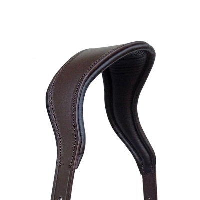 Correia curvada almofadada castanha para apoio